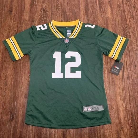 NWT Aaron Rodgers NFL Green Bay Packers Jersey Youth Kids M 10-12 - Picture 1 of 9